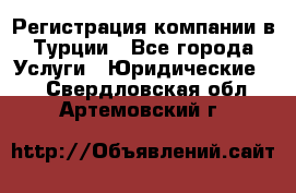 Регистрация компании в Турции - Все города Услуги » Юридические   . Свердловская обл.,Артемовский г.